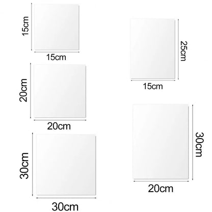 Rectangle Self Adhesive Mirror Sheets Flexible Non Glass Mirrors Removable Mirror Wall Stickers Home Room Bedroom 3D Wall Decor